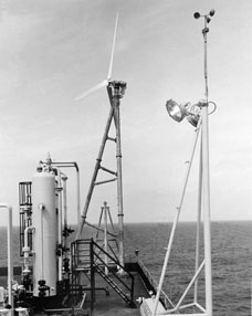 erste offshore windkraftanlage 1958